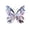 A003- Style C, variant on Butterfly Hanging Decor, 2D Flat Design with Hyperlinked Image, for Home Wall Decoration, Party Ornament, Living Room Accent - Colorful Artistic Butterfly Pendant, No Size Specification, 1PC