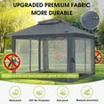 thumbnail image 2 of ABCCANOPY 13'x13' Gazebo Tent Outdoor Pop up Gazebo Canopy Shelter with Mosquito Netting, Gray, 2 of 9