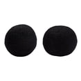 thumbnail image 3 of Benjara Wily Accent Pillow Set of 2- 10" Round Ball- Black Faux Sheepskin, 3 of 6
