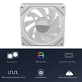 thumbnail image 3 of Ventilador de Enfriamiento de la Computadora, Ventilador de Enfriamiento del Chasis PWM Argb 650-1600RPM Para El Enfriador de Agua de la CPU, 3 of 7