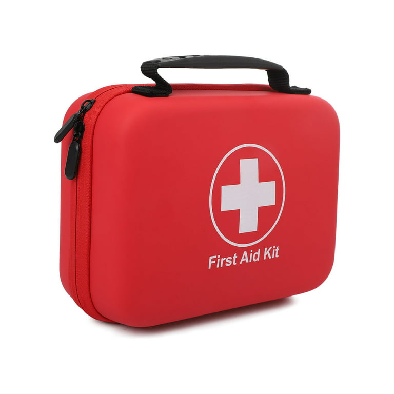 237 Pcs First Aid Kit, Outdoor Mini Survival Kit for Emergency Treatment at Home Car Travel, Red