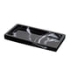 thumbnail image 4 of Bandeja de resina de imitación de mármol para baño, bandeja cuadrada para guardar joyas. Negro, 4 of 7