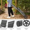 thumbnail image 4 of Gymax Lot de 2 Chaises Longues Inclinables de Patio pour l'Extérieur, Chaise Longue Pliante Réglable avec 2 Roues, 4 of 10