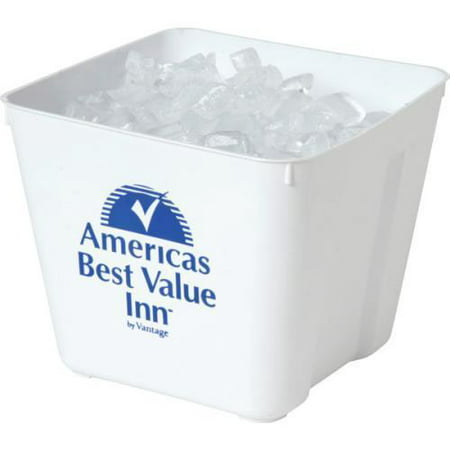 Americas Best Value Inn 3 Quart Square Ice Bucket Package Of