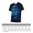 thumbnail image 6 of LAOLIUSN Men’s 3D All-Over Print Skull Graphic T-Shirt, Short Sleeve Crewneck, Stretch Polyester-Spandex Tee, S-4XL, 6 of 7