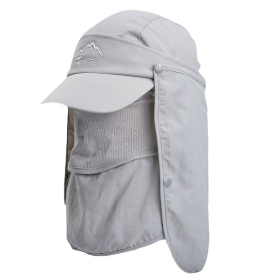 Fishing Hat Windproof Quick Dry Hook Loop Fasteners Neck Gaitor Cover Flap Baseball Cap for Home
