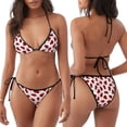 thumbnail image 3 of Saiise Ladybug And Heart Pattern Women's Adjustable Bikini Set High-Cut Two-Piece Swimsuit for Beach Pool Party Tropical Vacation, 3 of 6