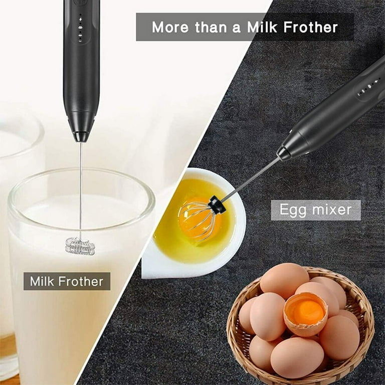 Mighty Rock Electric Milk Frother Handheld Milk Foamer with USB Rechar