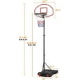 thumbnail image 2 of PINDEE Portable Basketball Hoop for Kids & Youth - Indoor/Outdoor Basketball Goal Stand with 6.4-8.2ft Height Adjustable - Shatterproof Backboard, Sturdy Base, and Easy Assembly for Home Playgrounds, 2 of 8