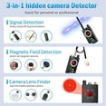 thumbnail image 2 of Hidden Camera detectors,Bug detectors,Portable Signal Detector, Camera Finder for Listening Device Hidden Camera in Office or Hotel or Business Meeting or car（Black）, 2 of 10
