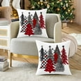 thumbnail image 5 of Christmas Pillow Covers 20x20 Inch Set of 2 Christmas Tree Decorative Throw Pillow Covers Winter Christmas Cushion Cases Decor for Home Couch Sofa, 5 of 6