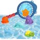 thumbnail image 1 of Juguete de baño para bebé, 9 piezas, animales flotantes, juguetes para piscina, juguetes para bañera, juguetes de agua, juguetes de baño, juguetes de baño, red de chorro, juguetes para piscina para n, 1 of 5