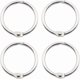 thumbnail image 1 of 50pcs Binder Rings, 1.25 Inch - Nickel Plated Steel Book Rings, Loose Leaf Binder Rings, Key Rings, Metal Rings for Index Cards, 1 of 5