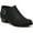 Suede Lizard Black, variant on Womens Alexi Faux Leather Embossed Ankle Boots