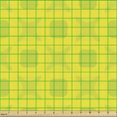 thumbnail image 2 of Abstract Sofa Upholstery Fabric by the Yard, Illustration of Vibrant Round Squares in Monochrome Style, Decorative Fabric for DIY and Home Accents, Yellow Green Yellow by Ambesonne, 2 of 5