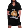 thumbnail image 2 of Pomeranian I hear you not listening Loose Pocket Dress summer clothes for women long dresses for women Evening dresses, 2 of 7