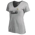 thumbnail image 2 of Women's Heathered Gray Idaho Vandals Dora V-Neck T-Shirt, 2 of 3
