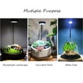 thumbnail image 4 of Full Spectrum LED Light with Bamboo Board, fits Aquarium Nano Tank, Betta Fish Tank, Potted Plants, Succulent, Wabi Kusa (7W), 4 of 7