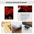 thumbnail image 5 of ZHONGYUTONG African American Wall Art Red Painting Bloom Flower on Black Women Head Canvas Prints Africa Girl Portrait Pictures Framed Modern Home Decor (16.00" x 24.00"), 5 of 5