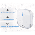 thumbnail image 4 of Timbre Inalámbrico Bloosom  Impermeable Con 1 Transmisor Y 1 Receptor blanco, 4 of 4