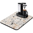 thumbnail image 1 of Coffee Mat 24inx18in,Coffee Bar Mat for Countertops,Absorbent Hide Stain Anti-Slip Coffee Bar Accessories Fit Under Coffee Machine Mat,Dish Drying mats for Kitchen, 1 of 5