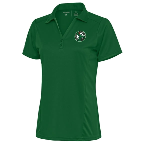 Women's Antigua Forest Green Maine Celtics Tribute Polo