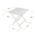 thumbnail image 6 of East West Furniture 3-Pc Outdoor Patio Set Consists of a Wooden Folding Table and 2 Folding Camping Chairs Ideal for Garden, Terrace, Bistro, and Porch - Natural Oil Finish, 6 of 7