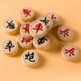 thumbnail image 4 of BESTSKY 1 Set Wooden Chinese Chess with Plastic Paper Chessboard Travel Traditional Chinese Xiangqi Chess Pieces Strategy Board Game Teens Adults Gift, 4 of 7