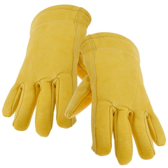 Winter Leather Gloves Robust Slip Resistant Leather Gloves Water Resistant Warm Gloves Thickened and Padded Warm Gloves Soft Comfortable Gloves Suitable for Outdoor Use