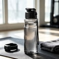 thumbnail image 7 of Portable Plastic Sports Water Bottle with Hand Strap Leak Proof Lid BK, 7 of 7