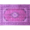 thumbnail image 1 of Ahgly Company Indoor Rectangle Medallion Purple Traditional Area Rugs, 4' x 6', 1 of 4