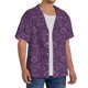 thumbnail image 2 of Fotbe Retro Florals Purple Camisa Estampada de Manga Corta para Hombre, Casual de Verano, Estilo Playero, Sin Arrugas-XX-Large, 2 of 5