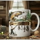 thumbnail image 3 of Taza de café con diseño de pollo y gallo para hombres y mujeres, de cerámica de 11 oz, ideal para té, oficina, hogar, café., 3 of 6