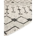thumbnail image 2 of Unique Loom Outdoor Trellis Collection Area Rug - Tribal Trellis (13' 1" Round Gray/Black), 2 of 6