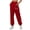 B-Red, variant on Wyobmus Women's Cinch Bottom Sport Pants Fashion High Waisted Joggers Pants Athletic Clothes With Pockets C-White
