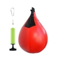 thumbnail image 4 of Saco de boxeo con bola de golpeo, bola de velocidad colgante para ejercicios, saco de golpeo para entrenamiento deportivo, , boxeo y fitness. rojo, 4 of 8