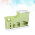 thumbnail image 1 of ADDHAT Organizador Para Utensilios De Cocina De Plástico PP Verde Con Escurridor Incorporado, 1 of 7