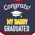 thumbnail image 4 of Inktastic Congrats My Daddy Graduated with Cap Boys or Girls Baby Bib, 4 of 4