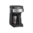 thumbnail image 1 of Hamilton Beach Works with Alexa Smart Coffee Maker, Programmable, 12 Cup Capacity, Black and Stainless Steel (49350) - A Certified for Humans Device, 1 of 4