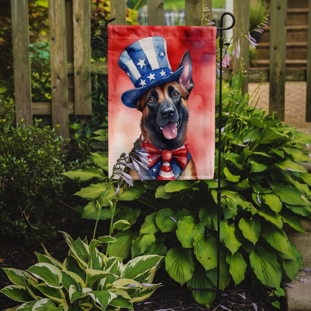 Belgian Malinois Patriotic Garden Flag 11.25 in x 15.5 in