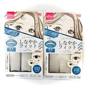 DAISO JapanDouble Folded Eyelid Tape | 102 pcs | Single Sided Point (Set of 2)