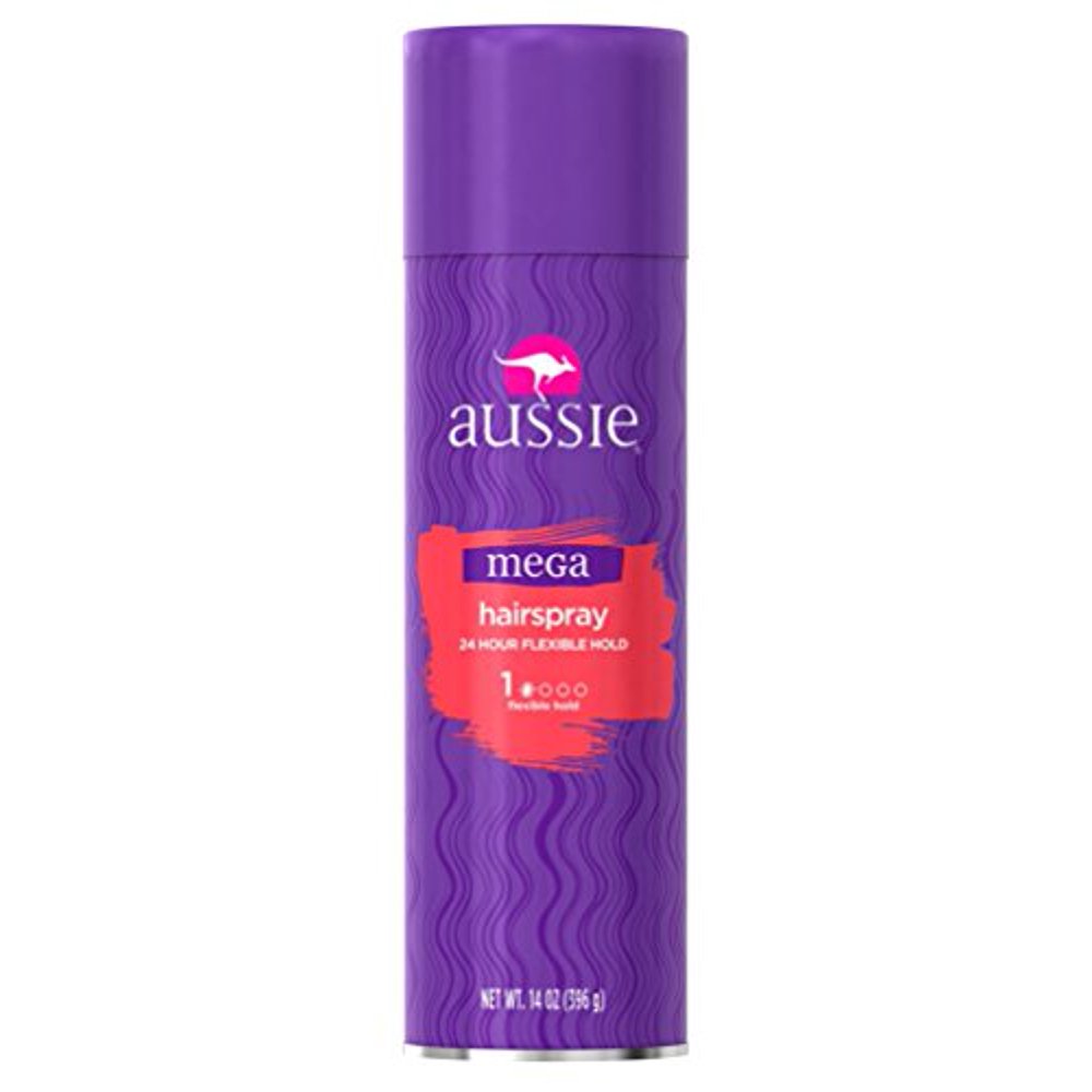 Aussie Mega Hair Spray, Flexible Hold, 14 oz (Pack of 6)