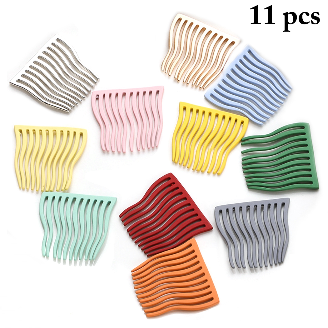 11PCS Hair Comb Clips 11 Teeth Simple Hair Pin Combs Hair Side Combs