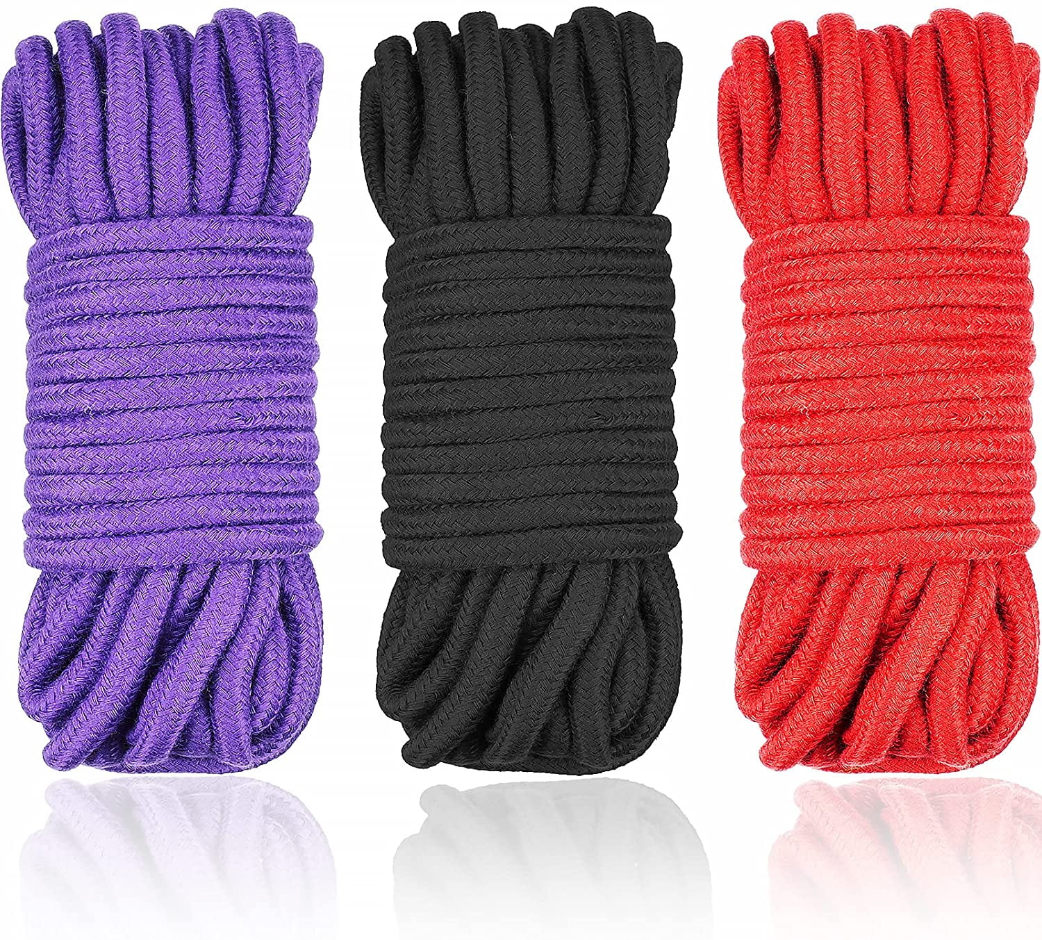Red Soft Cotton Rope-32 feet 10m Multi-Function Natural Durable Long Rope