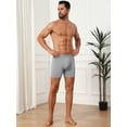 thumbnail image 4 of DARING DIVA Men's Elastic Waistband Soft Mid-Waisted Solid Underwear 30 Light Gray, 4 of 7