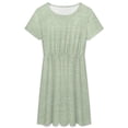 thumbnail image 3 of Cashel Linen Mint Green Sundress Short Sleeve Dress Summer Women Clothes Dress for Women Dresses, 3 of 7