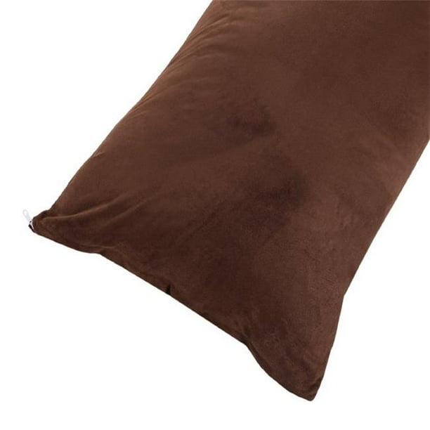 Lavish Home 6427C Body Soft MicroSuede Pillow Cover with Zipper