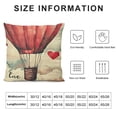 thumbnail image 5 of SHANXI Heart Love Pillow Case Truck Bicycle Throw Decorative 12x12in, 5 of 5
