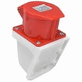 thumbnail image 2 of Heavy-Duty Power Socket CEE Red Brass Surface Mount IP44 220-380V 240-415V, 2 of 5