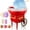Red, variant on Cotton Candy Machine, Cotton Candy Maker for Kids with Candy Spoon and 10 Candy Sticks, White